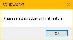 message to use for edge selection