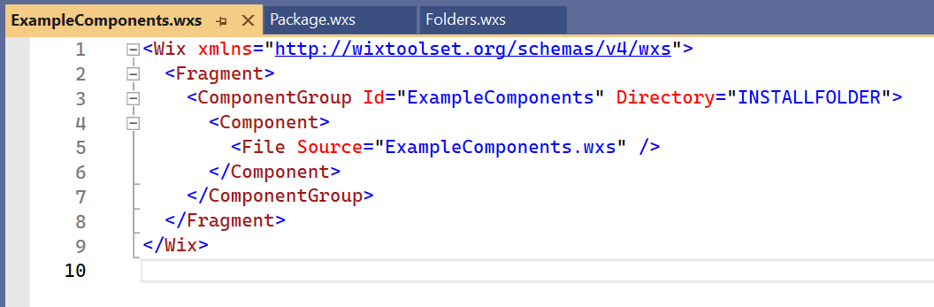 ExampleComponents.wxs-file