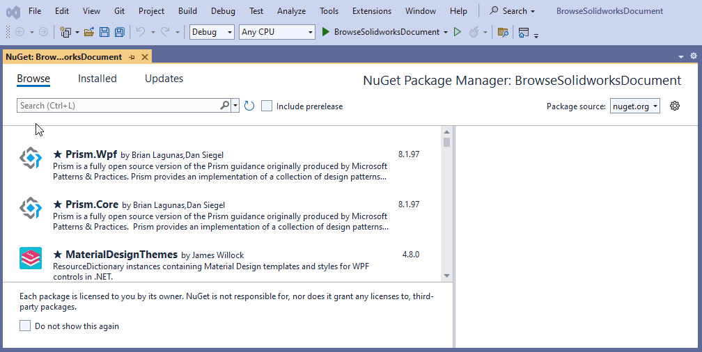 install-syncfusion-wpf-package